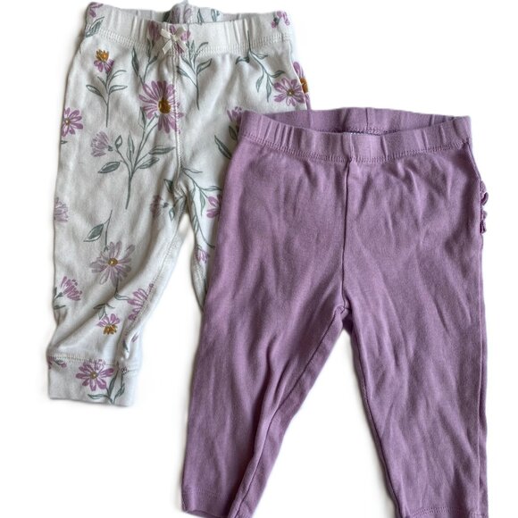 🪻3/$15 Outfit Bundle | Baby Girl Leggings S/2 - Picture 4 of 6